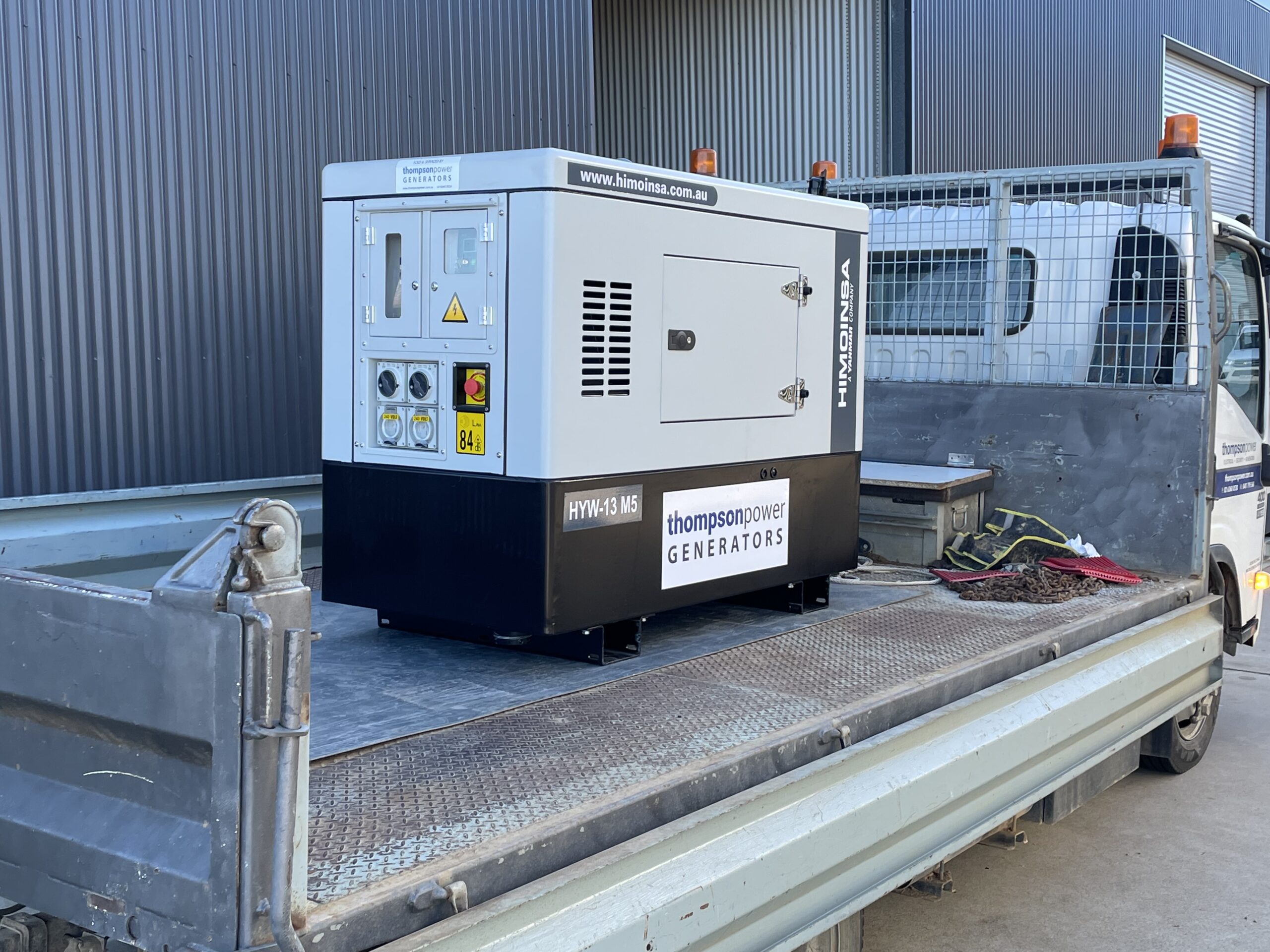 Generator for sale Generator on a flatbed truck